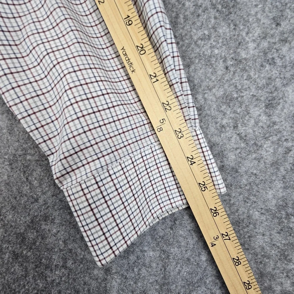 Jos A Bank Shirt Mens 2XL Tattersall Check Traveler Button Down Long Sleeve - Picture 10 of 13